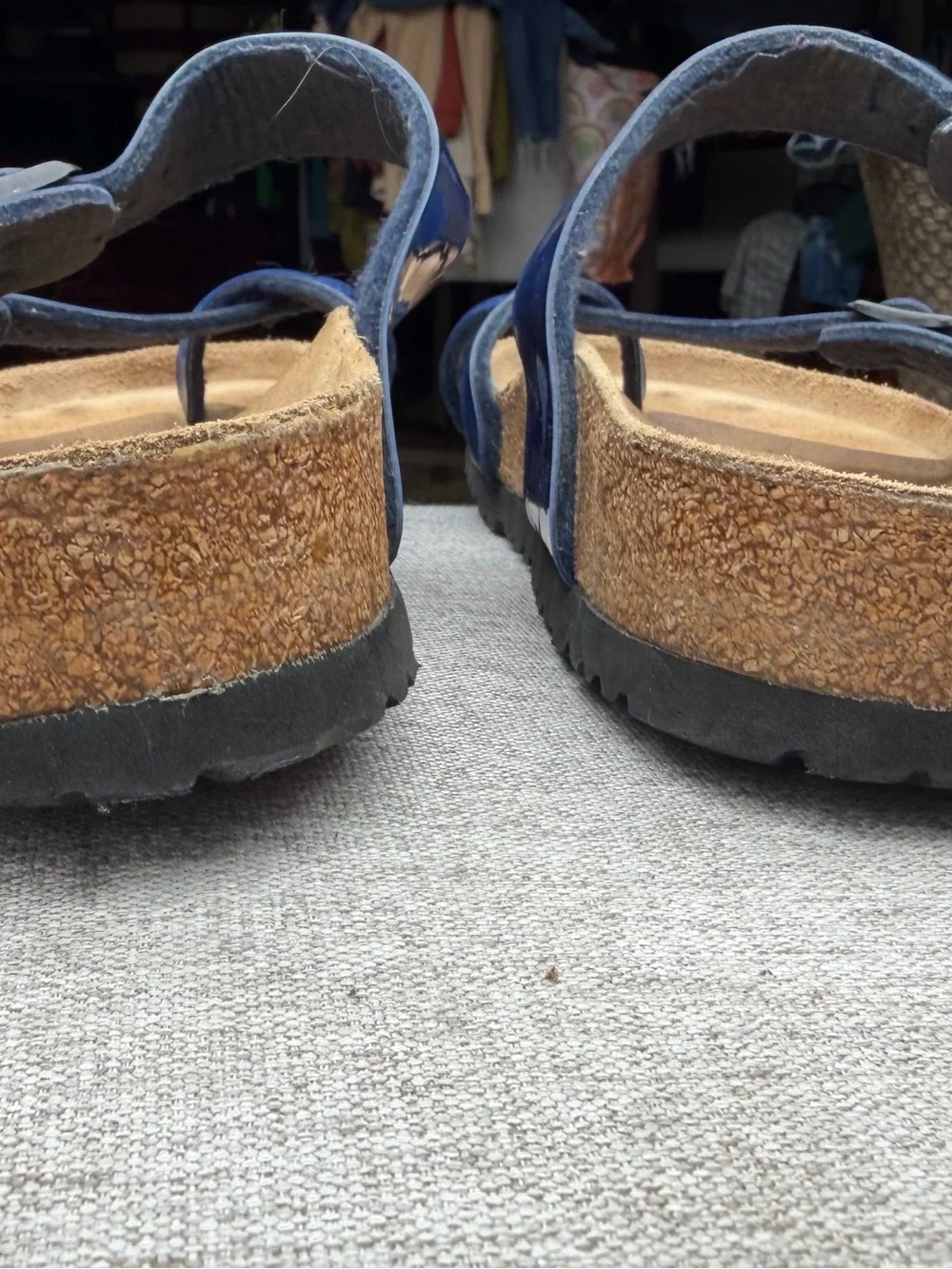 Birkenstock glossy blue